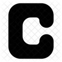 Capital c letter  Icon