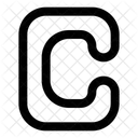 Capital C Letter C Logo Logo Loading 아이콘