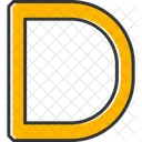 Capital D D Abcd Icon