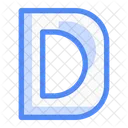 Capital d letter  Icon