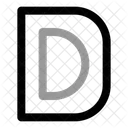 Capital D Letter Logo Loading Loading D 아이콘