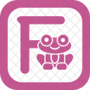 Capital F Alphabet Letter Icon
