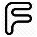 Capital F Letter Typography F Loading F 아이콘