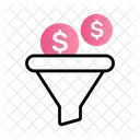 Capital Filtration Money Conversion Sales Funnel Icon