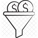 Capital Filtration Money Filtration Sales Funnel Icon