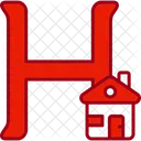 Capital H Alphabet Letter Icon
