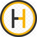 Capital h  Icon