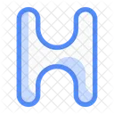 Capital h letter  Icon