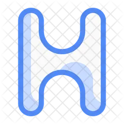 Capital h letter  Icon