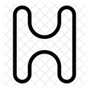 Capital h letter  Icon