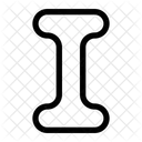 Capital i letter  Icon