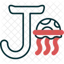Capital J Alphabet Type Icon