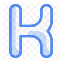 Capital k letter  Icon