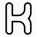 Capital k letter  Icon