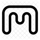 Capital M Letter Logo Loading Loading M 아이콘