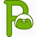 Capital P Design Typography Icon