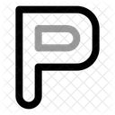Capital P Letter Logo Loading Loading P 아이콘
