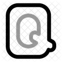 Capital Q Letter Logo Loading Loading Q 아이콘