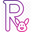 Capital R Logo Alphabet Icon