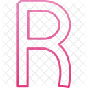 Capital R R Abcd Icon