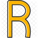 Capital R R Abcd Icon
