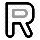 Capital R Letter Logo Loading Loading R 아이콘