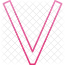 Capital V V Abcd Icon