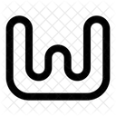 Capital W Letter Typography W Loading W Icon