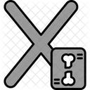 Capital X Design Alphabet Icon