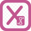 Capital X Design Alphabet Icon