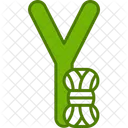 Capital Y Alphabet Design Icon
