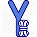 Capital Y Alphabet Design Icon