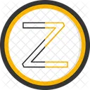 Capital Z Z Abcd Icon