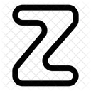 Capital Z Letter Logo Loading Loading Z 아이콘
