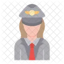 Hombre Piloto Avatar Icono