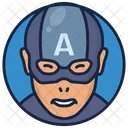 Capitan America Guerrero Superheroe Icono