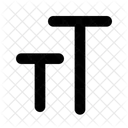 Text Typography Letter 아이콘