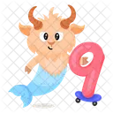 Capricorn Number  Icon