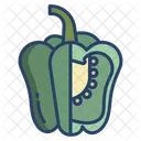 Capsicum Vegetarian Vegetable Icon