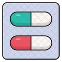 Capsula Medicina Pastillas Icono