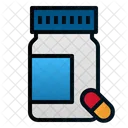 Capsule Bottle Medicine Icon