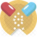 Pharmacy Medicine Capsule Icon