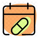 Capsule Calendar Medical Appointment Hospital Appointment Icon