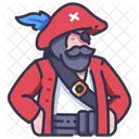 Captain Pirate Hat Icon