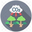 Captura De Carbono Gases De Efecto Invernadero Solucion Climatica Icon