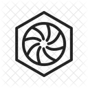 Hexagonal Diaphram Capture Icon