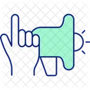 Capture attention with advertising content  Icon