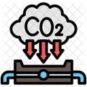 Gaz A Effet De Serre Solution Climatique Technologie Icône