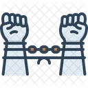 Captured Handcuff Shackles Icon