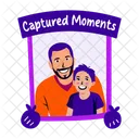 Captured Moments Dad Son Portrait Icon